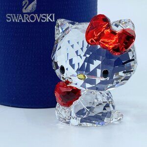 Swarovski Sanrio Red Bow Red Apple Hello Kitty Figurine NIB S152